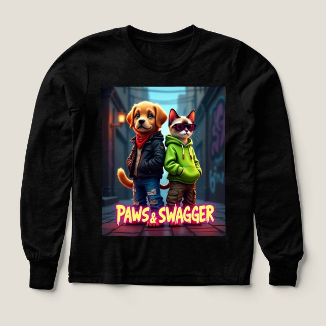 Paws & Swagger™ Stilvolles Heimtierkleid - Shirts  (Design Vorderseite)