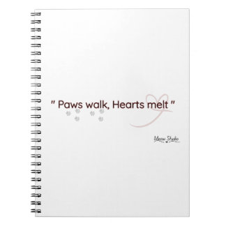 Paws Touch, Hearts Feel Notebook Notizblock