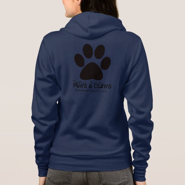 Paws und Klauen Paw Print Hoodie (Rückseite)