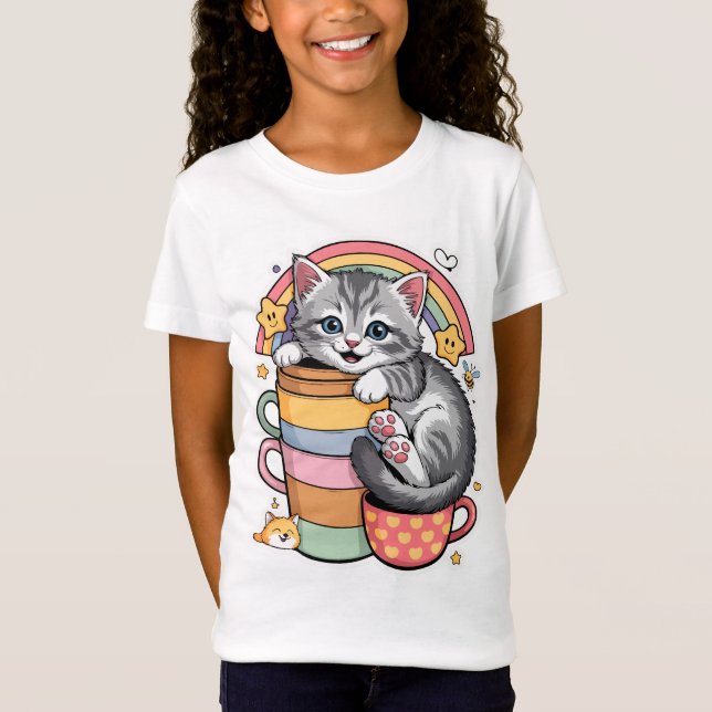 Paws und Regenbogen T-Shirt (Vorderseite)