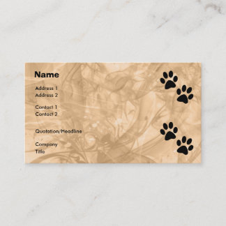 Paws Visitenkarte