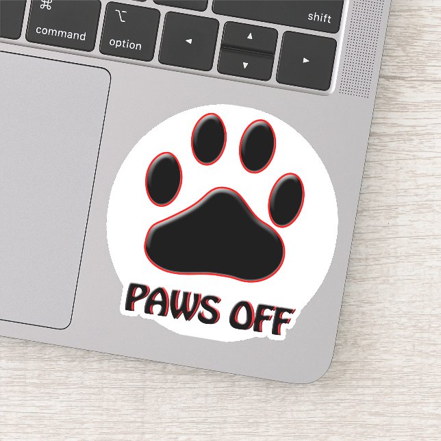 Paws von Vinyl Aufkleber (Detail)