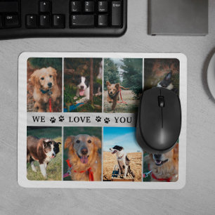 Paws Wir Liebe Sie Vater Foto Collage Mousepad
