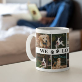 Paws Wir Liebe Sie Vater FotoCollage Kaffeetasse