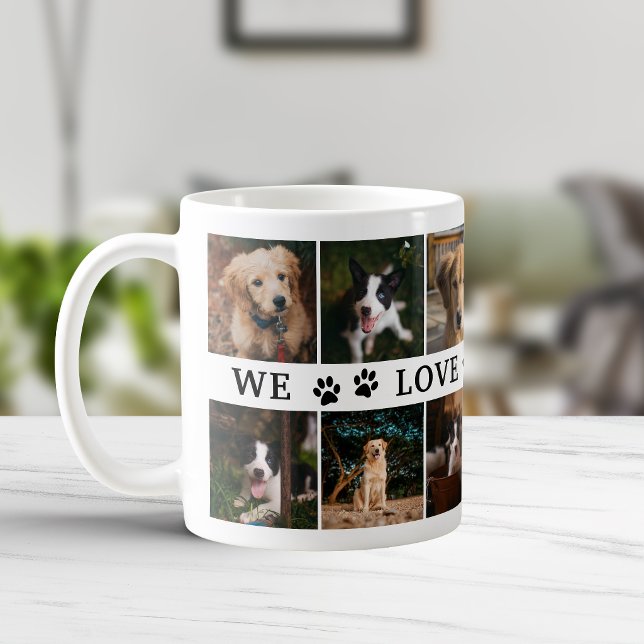 Paws Wir Liebe Sie Vater FotoCollage Kaffeetasse (Von Creator hochgeladen)