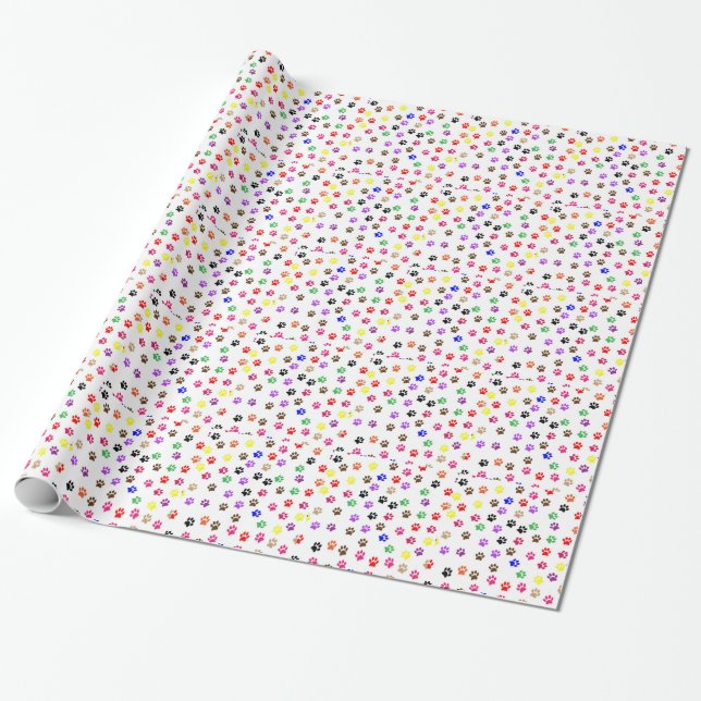 Paws Wrapping Paper Geschenkpapier (Ungerollt)