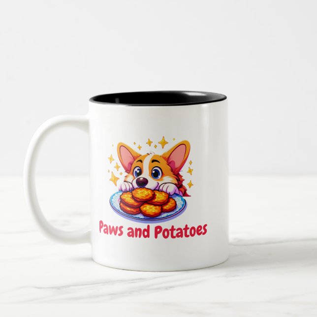 Pawsand Potato Zweifarbige Tasse (Links)