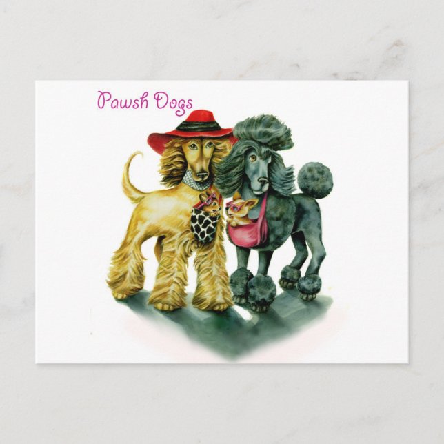 Pawsh Dogs Postkarte (Vorderseite)