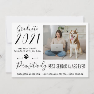 Pawsially Best Senior Class 2021 Graduate Foto Ankündigung