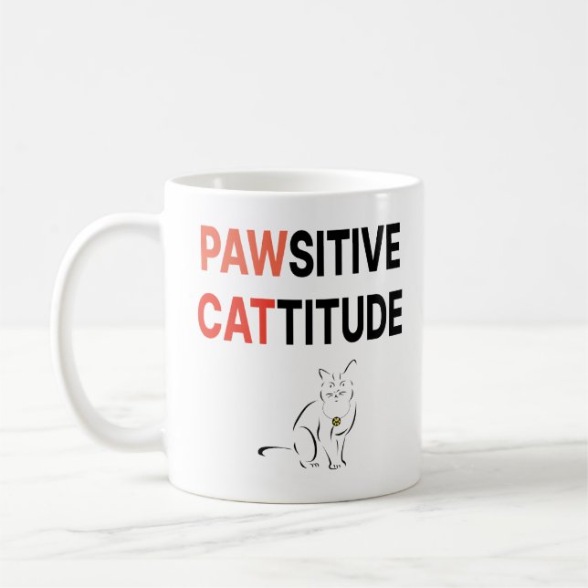 Pawsistische Cattitude Kaffeetasse (Links)