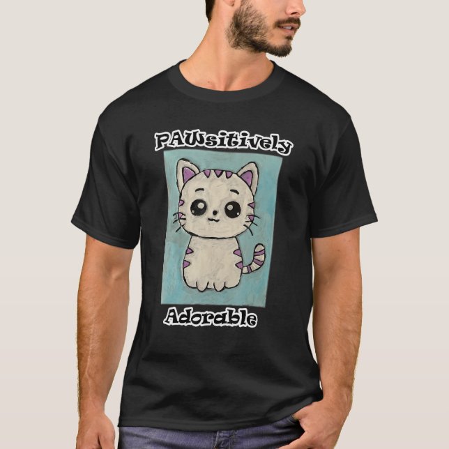 pawsitiv erfreulich T-Shirt (Vorderseite)