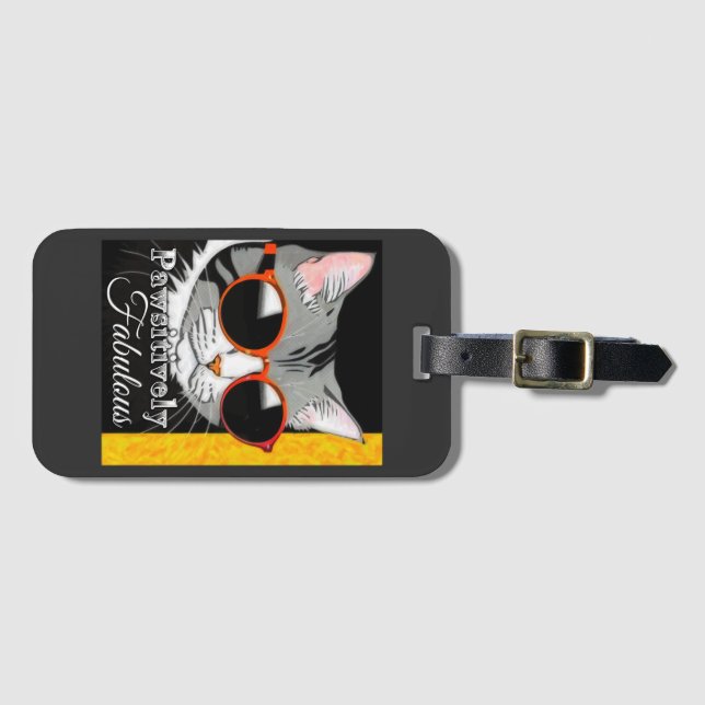 Pawsitiv Fabulous Cat Gepäckanhänger (Vorderseite (Horizontal))