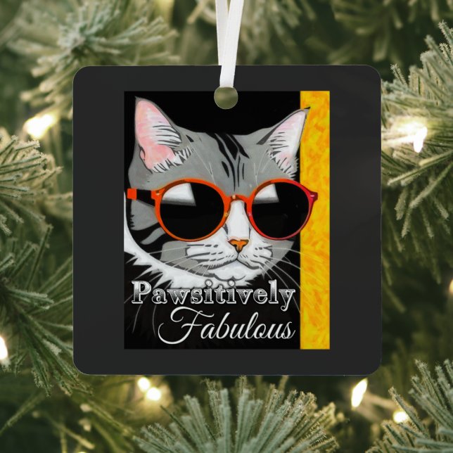 Pawsitiv Fabulous Cat Ornament Aus Metall (InSitu)