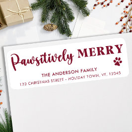 Pawsitiv Merry Custom Pet Paw Rücksendeadresse