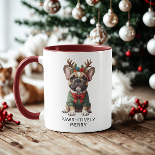 Pawsitiv Merry French Bulldog-Frenchie-Kaffee Tasse