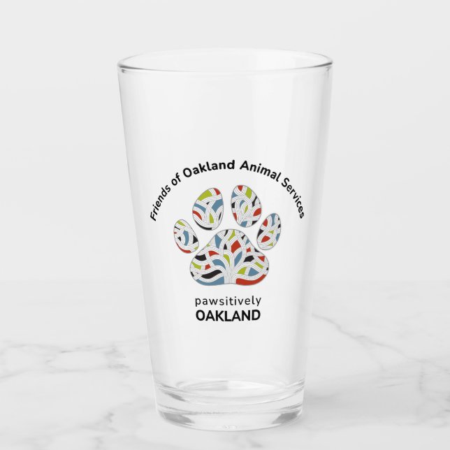 Pawsitiv Oakland FOAS Glass Pint Glas (Vorderseite)
