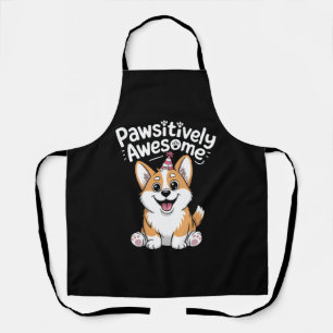 Pawsitiv Phantastisch Corgi Birthday Hundeshirt Schürze