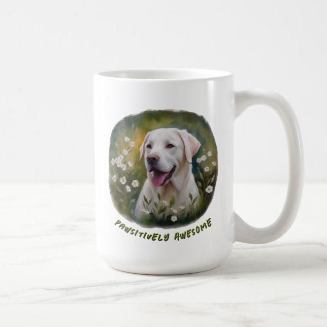 Pawsitiv Phantastische White Labrador-Tasse Kaffeetasse (Rechts)