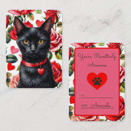 Pawsitiv Phantastischer Black Cat-Klassenzimmer Va Mitteilungskarte