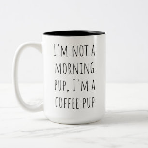 Pawsitiv Punny Coffee Cup - Niedliches Hundebeitra Zweifarbige Tasse