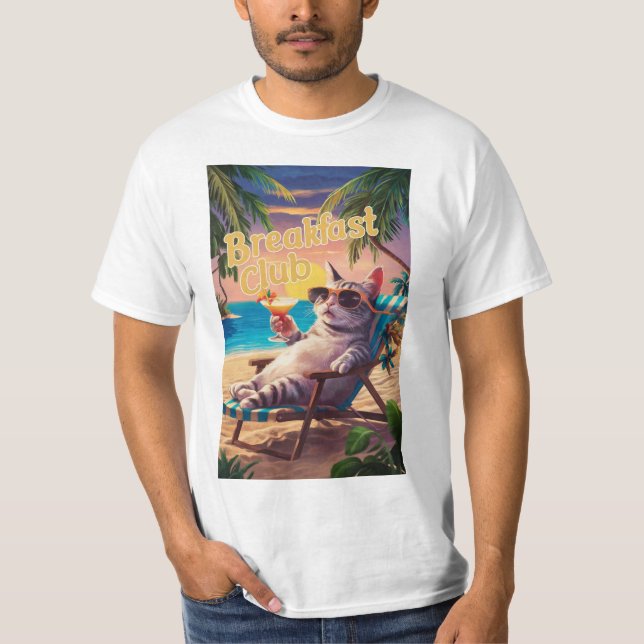 "Pawsitiv Purfect BEARKFAST TIME" T-Shirt (Vorderseite)