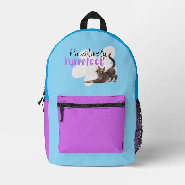 Pawsitiv Purfect Bedruckter Rucksack (Vorderseite)
