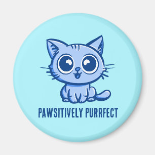 Pawsitiv Purfect, schöne Manga Kitten Magnet