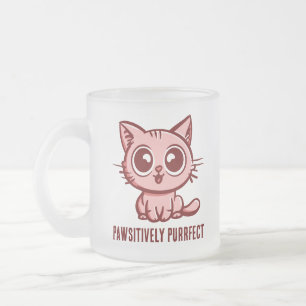 Pawsitiv Purfect, schöne Manga Kitten Mattglastasse