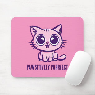 Pawsitiv Purfect, schöne Manga Kitten Mousepad