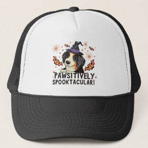 Pawsitiv Spooktacular! - Halloween Bernese Dog Truckerkappe