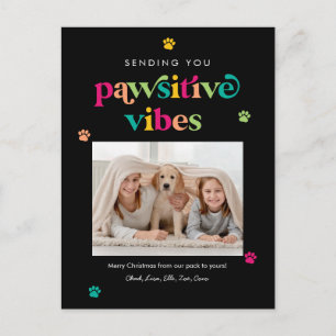 Pawsitive Bilder bearbeitbare Farbreise - Feierabe Feiertagspostkarte