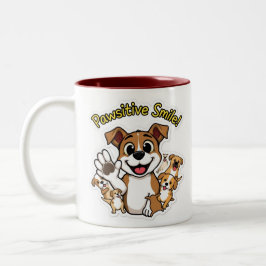 Pawsitive Lächeln Zweifarbige Tasse