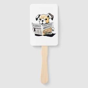 Pawsitive News Dog Reading Newspaper T - Shirt Fächer