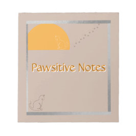 Pawsitive Notes - Cute Cat Notepad Notizblock