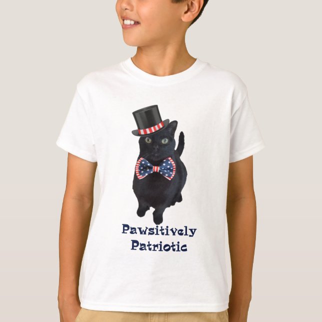 Pawsitively patriotisch T-Shirt (Vorderseite)