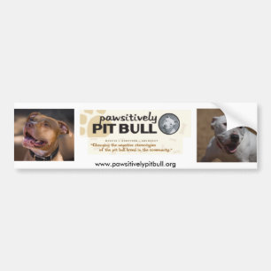 Pawsitively Pitbull Autoaufkleber