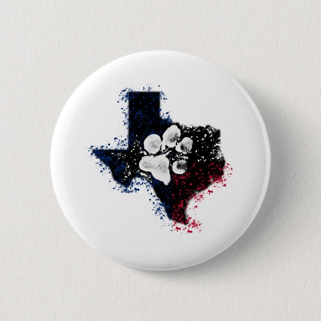 Pawsitively prächtiges Texas Button (Vorderseite)