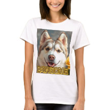  PAWsom! Cute Husky Tee