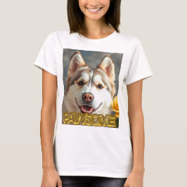  PAWsom! Cute Husky Tee