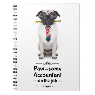 Pawsome Accountant Spiral Notebook Notizblock