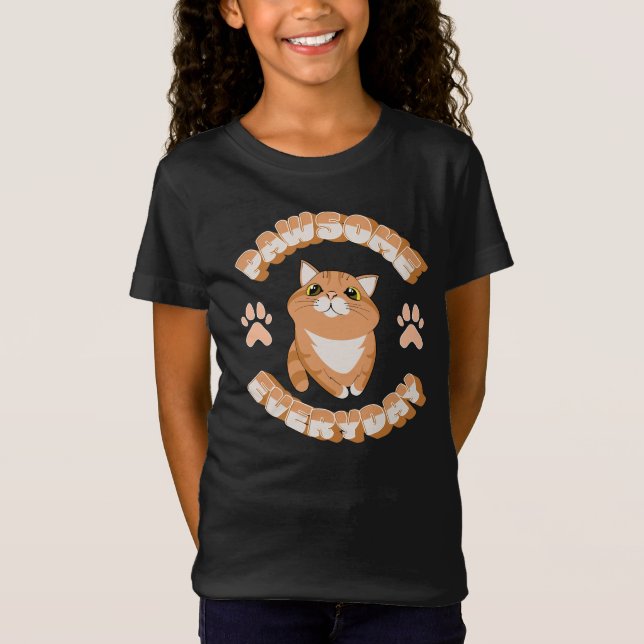 Pawsome alltäglich T-Shirt (Vorderseite)