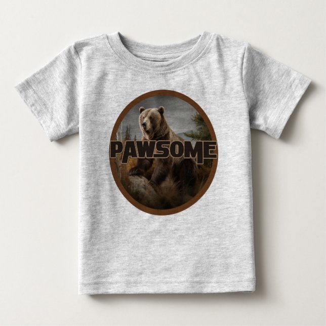 Pawsome Baby T-shirt (Vorderseite)
