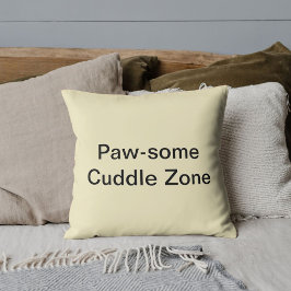Pawsome Cuddle Zone Niedlich Cat Personalisiert Cr Kissen