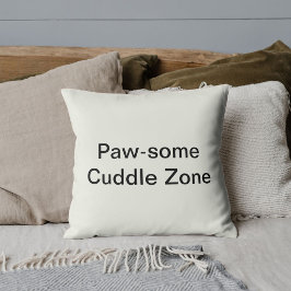 Pawsome Cuddle Zone Niedlich Cat Personalisiert Fu Kissen