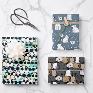 Pawsome Dogs Parade Geschenkpapier Set
