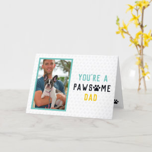 Pawsome Hund Vater Tag des Vaters Karte