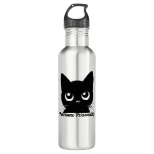 Pawsome Personic Cat Design Edelstahlflasche