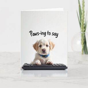 Pawsome Süße Vatertagskarte Karte