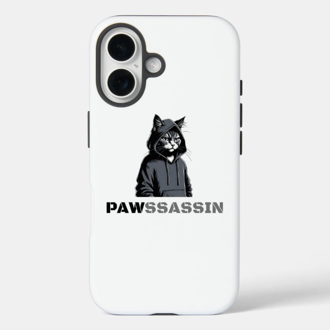 PAWSSASSIN Cat Phone Case (Rückseite)