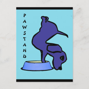 PAWSTAND - Funny Yoga Postkarte